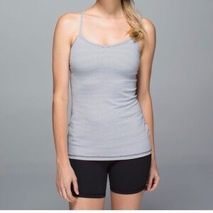 LULULEMON power y tank stripe size 2